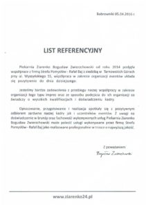 Referencje Piekarnia Ziarenko