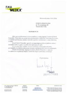 Referencje F.H.U Medex